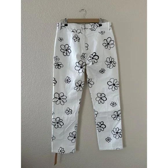 Reformation " Julianna Zip Mid Rise Straight Leg Jeans" Size 30 - Picture 3 of 15